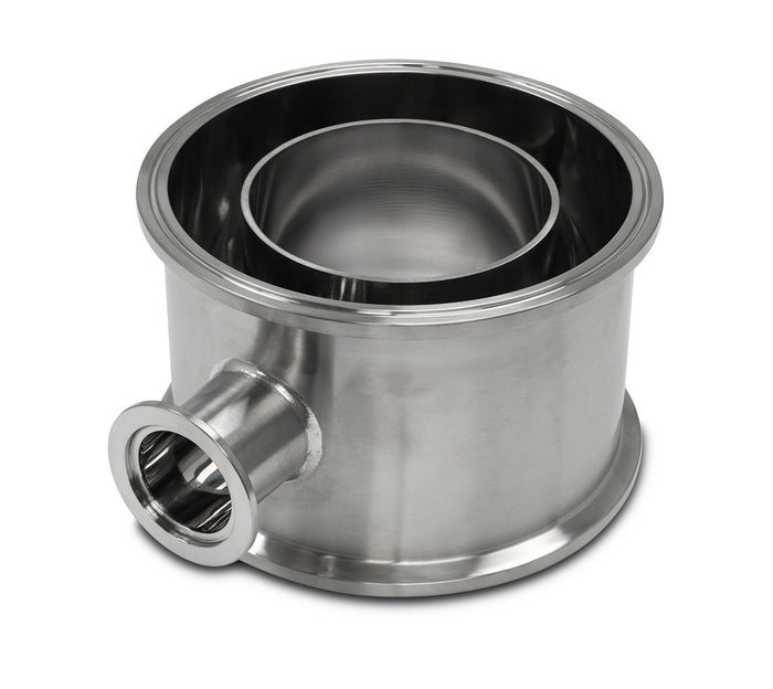 6" Spool with 4" Tapered Funnel and KF40 Vac Port