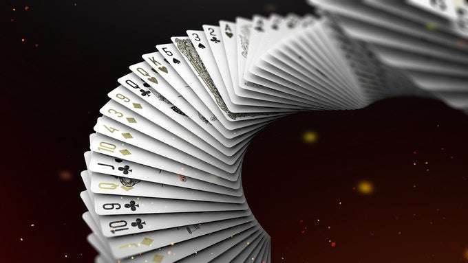 PlayingCardDecks.com-666 Greedy Gold & Skeletal Silver Playing Cards 2 Deck Set