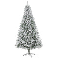 8' Flocked Rock Springs Spruce Artificial Christmas Tree