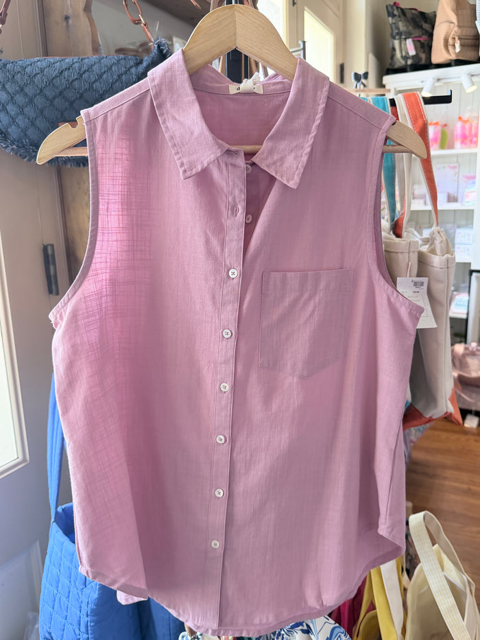 Kelly Button Up by Dylan in Soft Pink