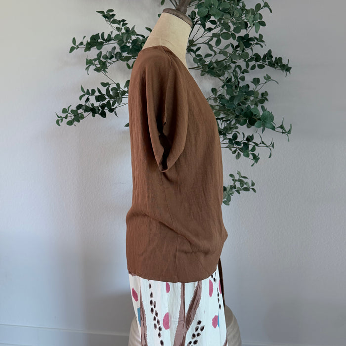 Edith Linen Pullover Blouse