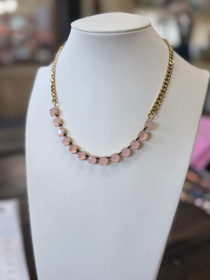 Mini Oakland Necklace in Ultra Chiffon White Opal