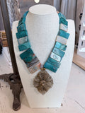 1960s Brooch/1960s Jasper Necklace