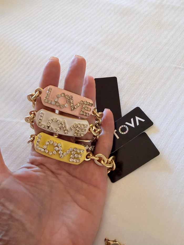 Love ID Bracelet Enamel by TOVA (multiple colors)