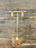 Polished Gold Hoops