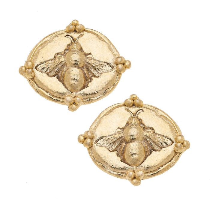 Accent Gold Bee Studs by Susan Shaw