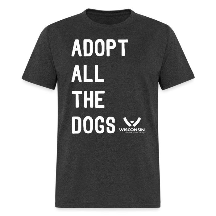 Adopt All the Dogs Classic T-Shirt - heather black