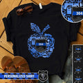Apparel XS / Black Personalized Shirt - Apple Of Police Things - Police Badge - Standard Women's T-shirt