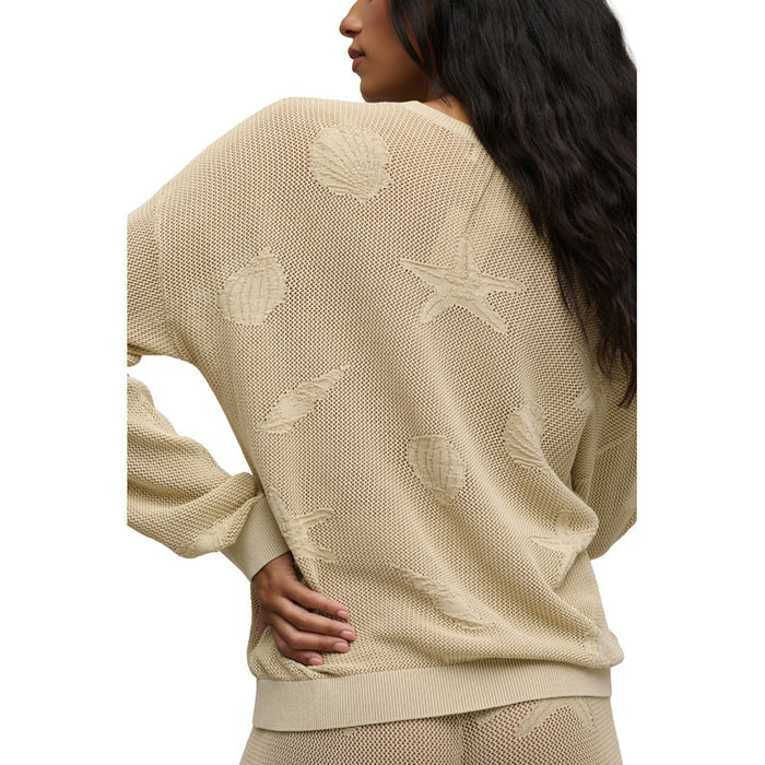 BAREFOOT DREAMS | Sunbleached Shell Motif Crew Neck Pullover - Stone