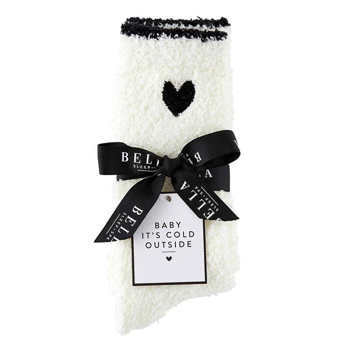 Black Heart Cozy Socks