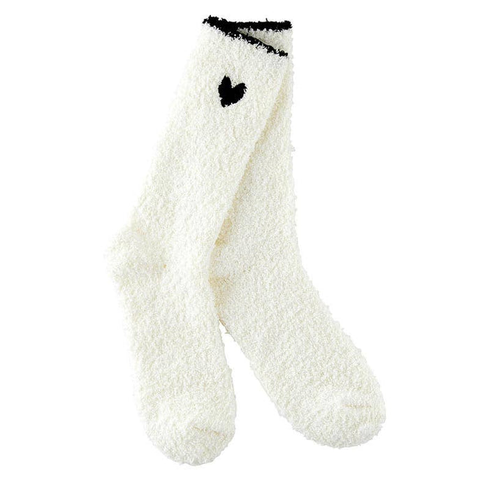 Black Heart Cozy Socks
