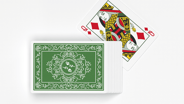 PlayingCardDecks.com-Black Roses Immergrun Playing Cards USPCC