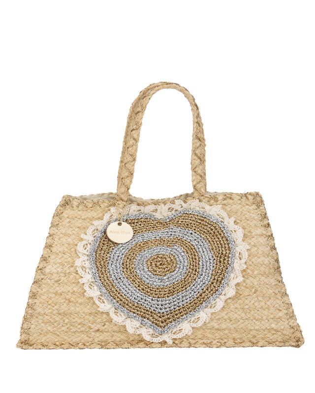 Blaise Raffia Shoulder Bag