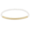 BLISS BAR TEXTURED PEARL 3MM  BRACELET
