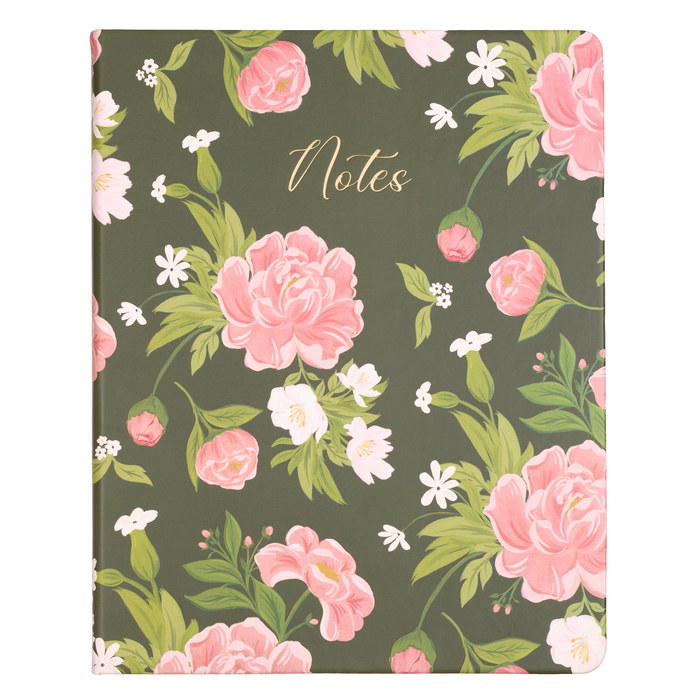 Blush / Green Rose Journal 8x10