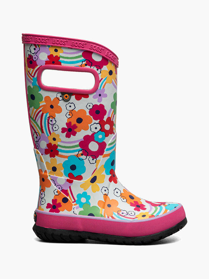 Bogs - Kid's Rainbow Flower Rainboot