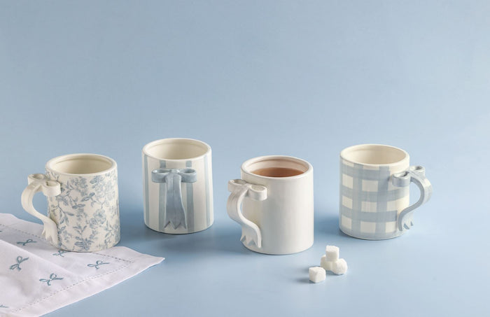Bow Handle Coffee Mugs (assorted styles)