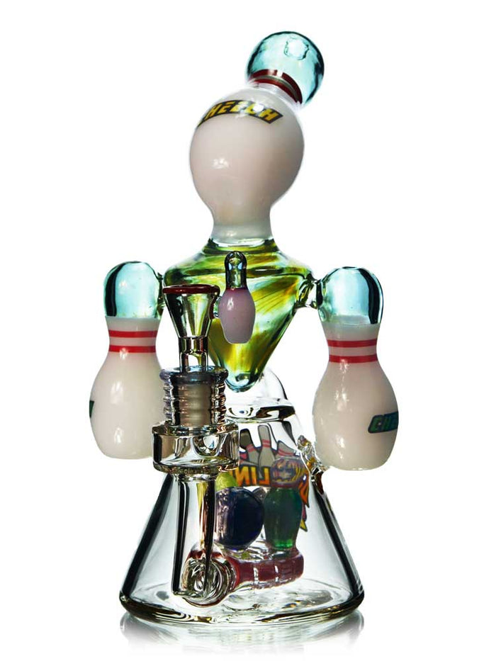 Bowling Pin Recycler Bong by Cheech Glass