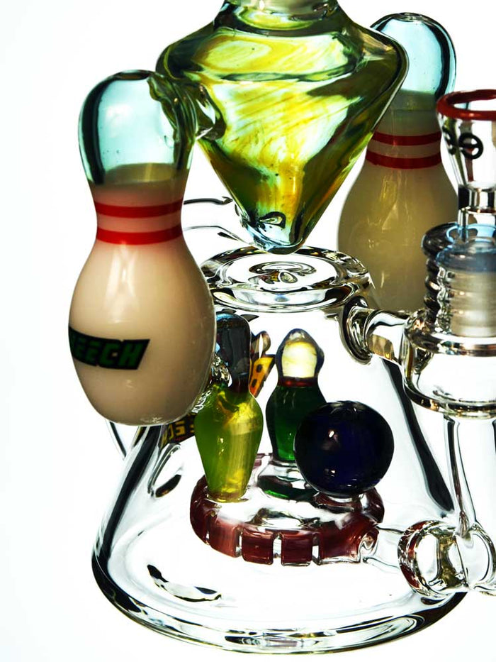 Bowling Pin Recycler Bong by Cheech Glass