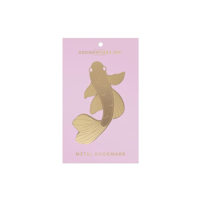 Brass Bookmark - Koi Fish