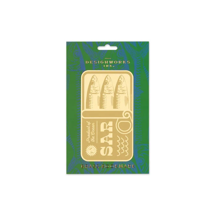 Brass Bookmark - Sardines
