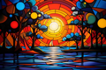 Bright Fun Stained Glass