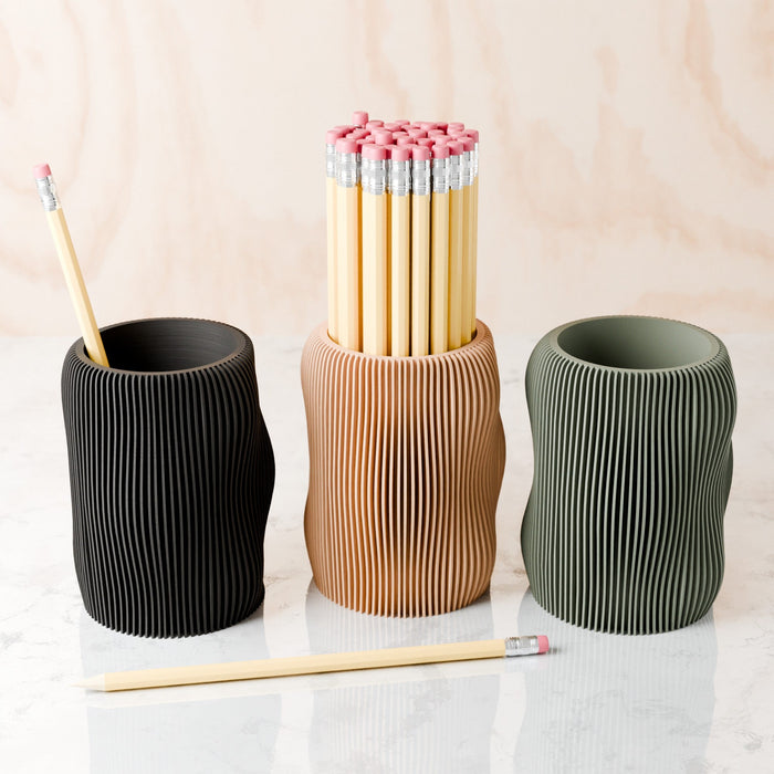 Bubbly Pencil Holder from Modernized Pottery