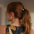 By Eloise Gold Diamante Sun Black Hair Band