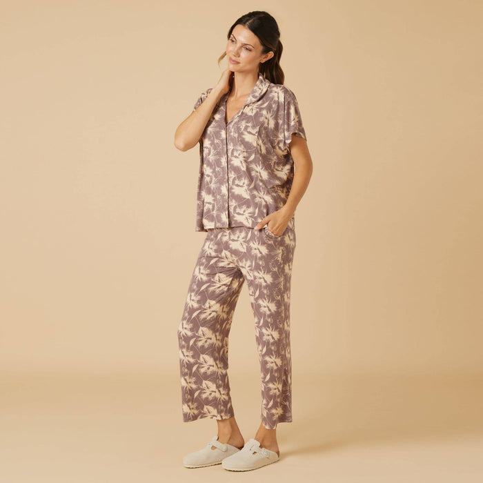 Caftan Top Cropped Pant Set (mulitple colors)