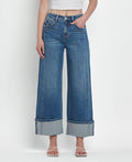 Calliope Super High Rise Cuffed Baggy Jeans