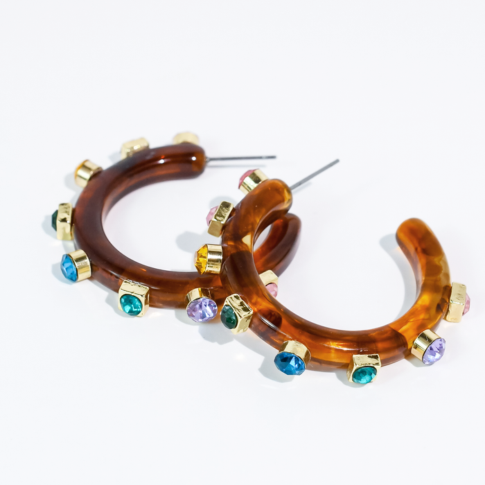 Candy Gem Hoop