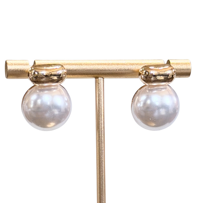 Carrie Pearl Drop Post Earrings