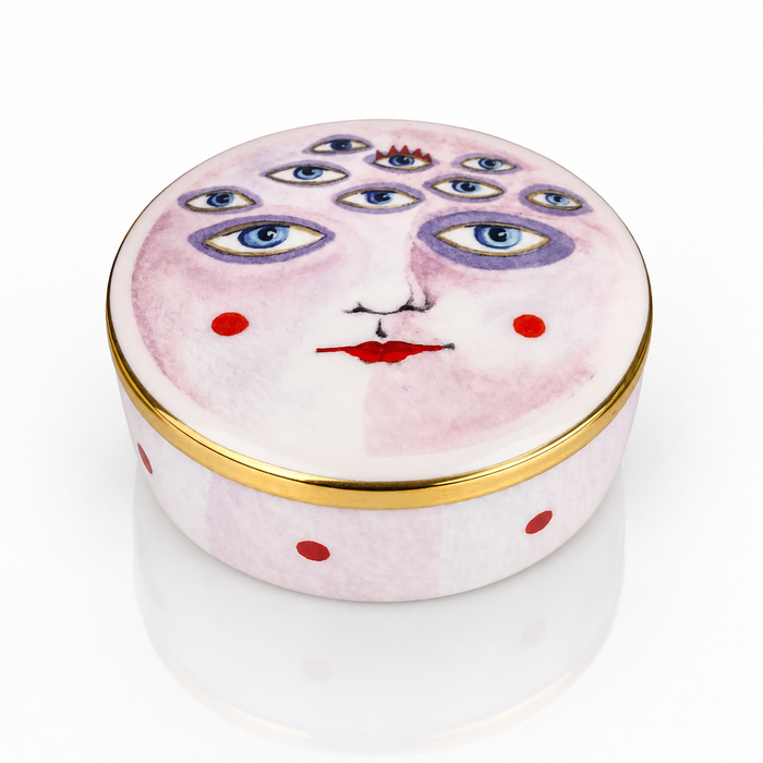 Ceramic Trinket Box - Moon Pie