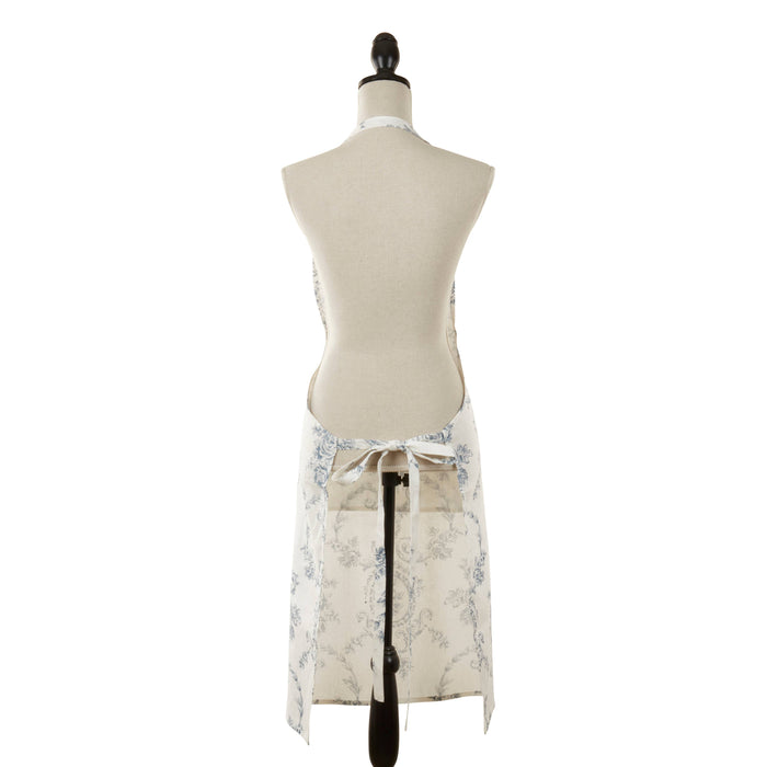 Charming Toile Floral Apron