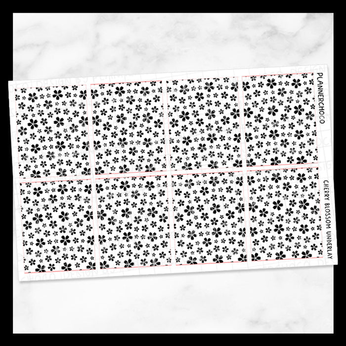 Cherry Blossom / Solid Pattern Underlay 2.0 / Foiled