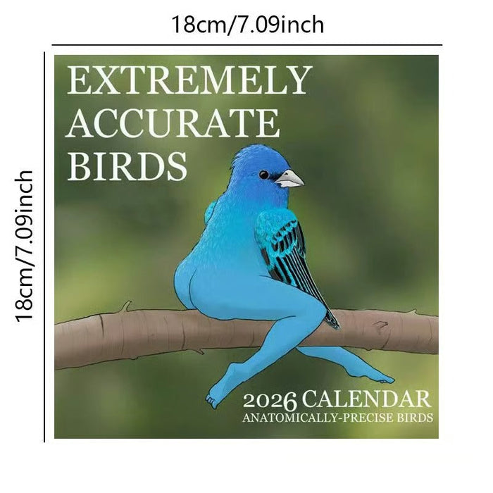 Christmas Gift 2026 Calendar of Extremely Accurate Birds