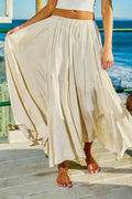 Clara Soft Pleated Flowy Maxi Skirt