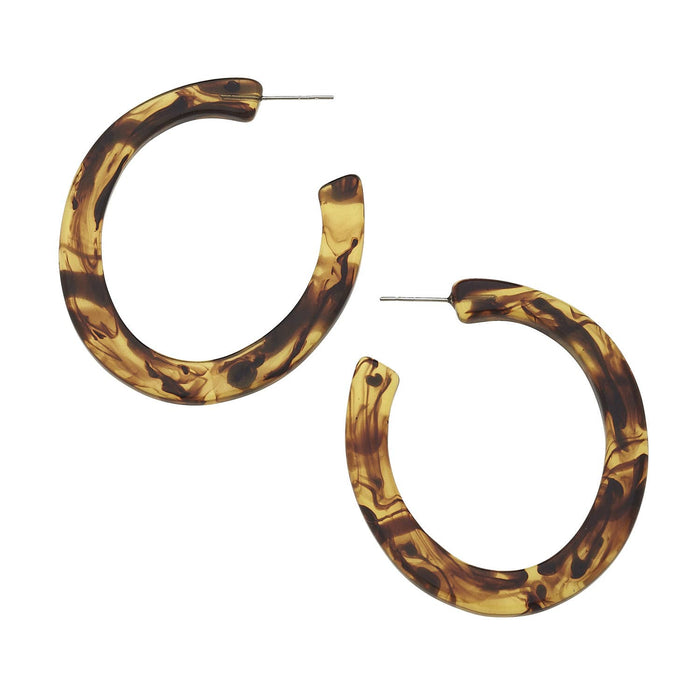 Classic Tortoise Hoops by Susan Shaw