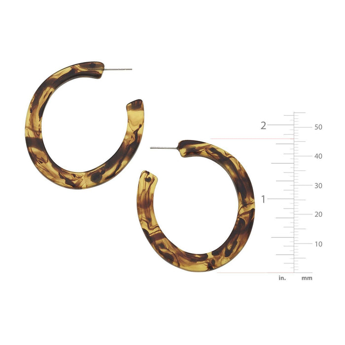 Classic Tortoise Hoops by Susan Shaw