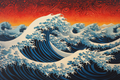Close Up Ocean Wave