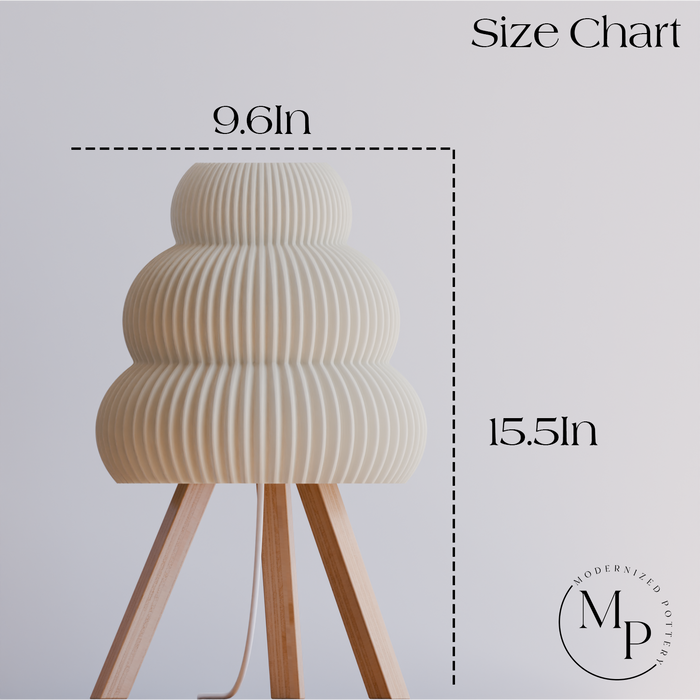 Cloud Lamp sizes shown to scale