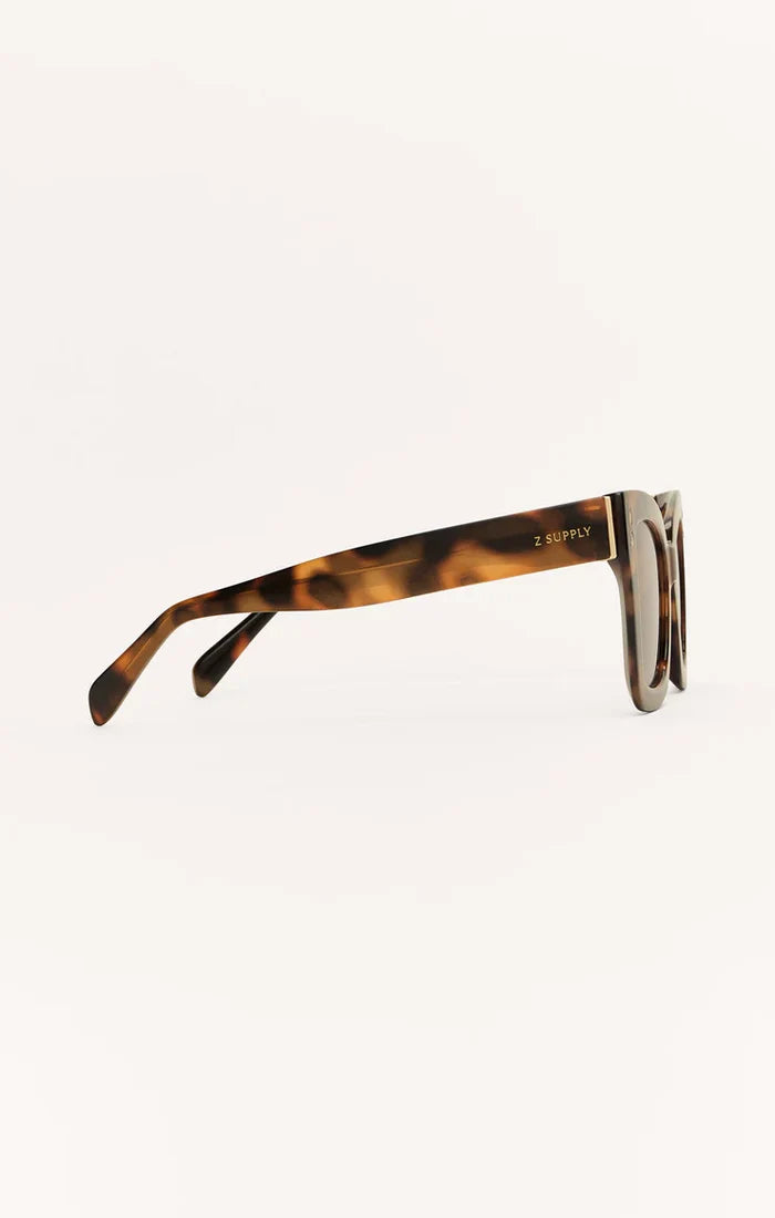 Confidential Brown Tortoise - Brown Polar Sunglasses by Z Supply