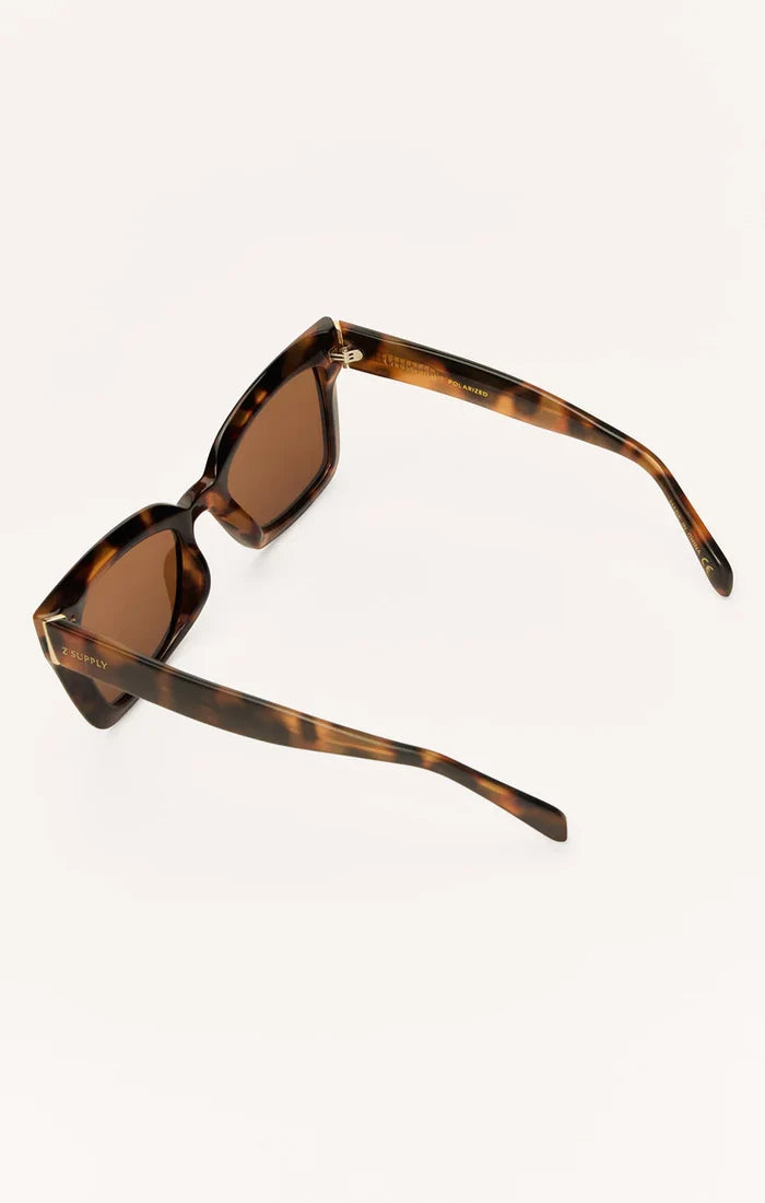 Confidential Brown Tortoise - Brown Polar Sunglasses by Z Supply