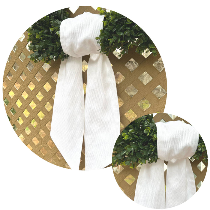 Cotton Pique Wreath or Basket Sash
