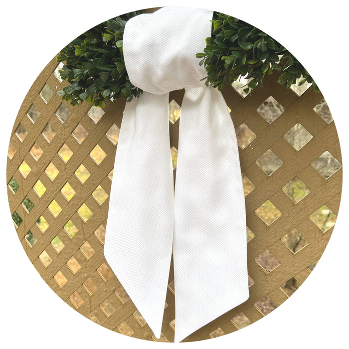 Cotton Pique Wreath or Basket Sash