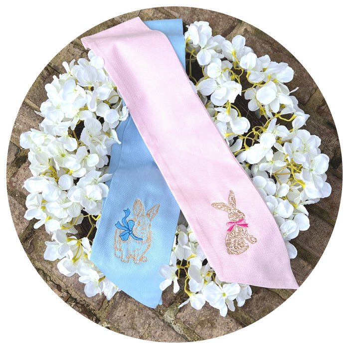 Cotton Pique Wreath or Basket Sash