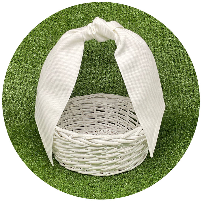 Cotton Pique Wreath or Basket Sash