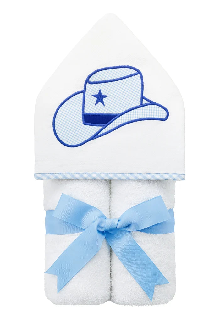 Cowboy Hat Everykid Towel, Blue by 3 Martha's