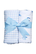 Cowboy Set of Two Burps, Blue by 3 Martha's