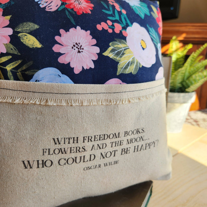 DB Tablet & Reading Pillow - With Freedom, Books... Oscar Wilde